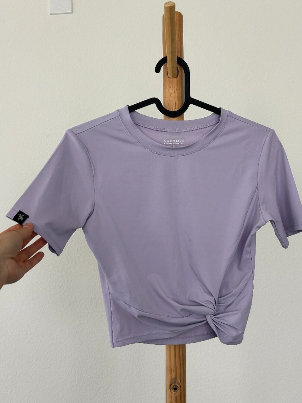 XEXYMIX Light Purple Cropped Top Size S
